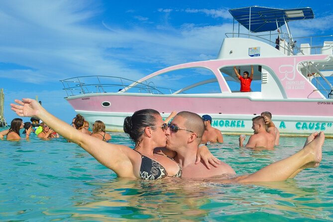 Private Party Boat with Slide and chicken skewers at Punta Cana - A private boat day built around your group