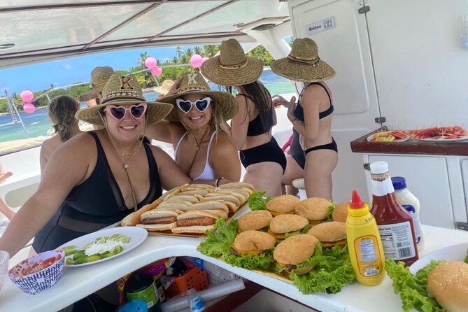 Private VIP Catamaran Party Boat Punta Cana Bavaro - Relaxing in the natural pool