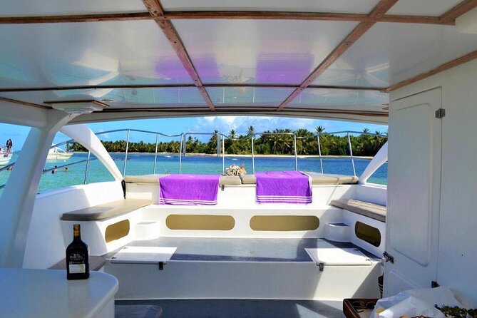 Private VIP Catamaran Party Boat Punta Cana Bavaro - Boarding at Playa Jellyfish Bavaro