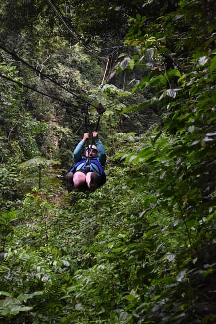 Puerto Plata/Amber Cove: Zipline and Waterfalls with Lunch - Two rope bridges lead to the seventh waterfall