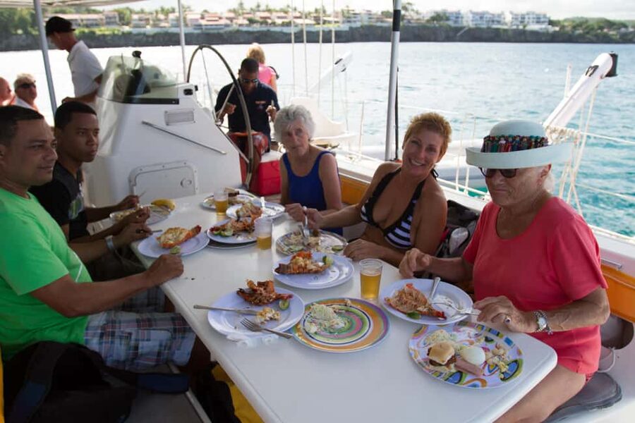 Puerto Plata: Sosúa Catamaran Day Trip with Lunch and Drinks - Lunch, fruit, and Dominican snacks onboard