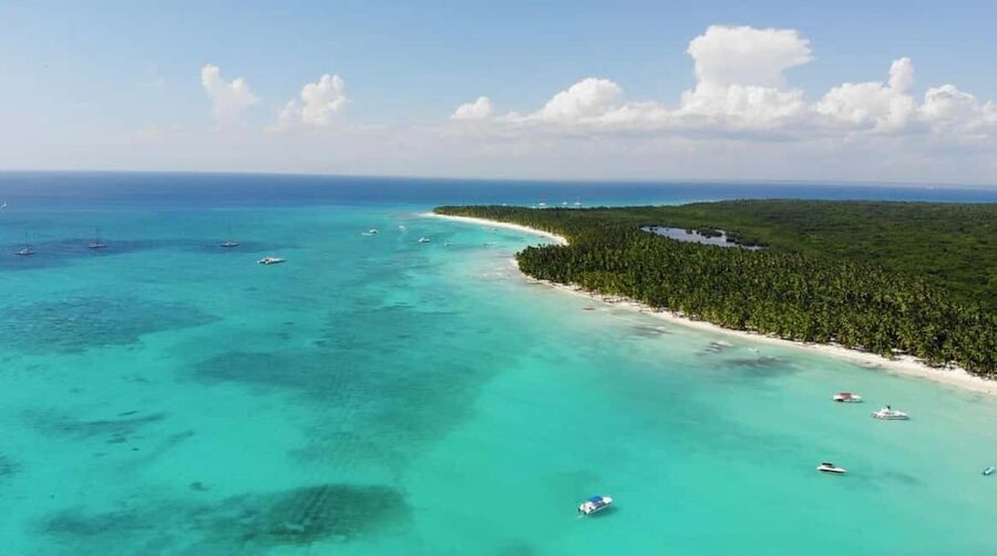 Punta Cana: All Inclusive Saona Island Experience - The catamaran ride adds music to the journey