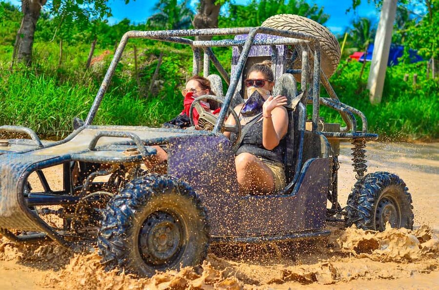 Punta Cana Amazing Dune buggy For Small Groups and Pickup - Getting dirty on the jungle trails