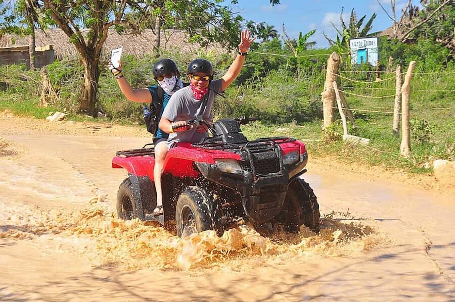 Punta Cana: ATV Adventure with Taino Cave and Macao Beach - Cooling off in Taino Cave