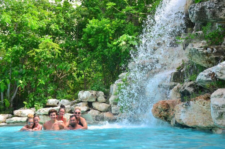 Punta Cana: Bavaro Adventure Park Full-Access Ticket & Lunch - Cooling off in the blue lagoon and waterfall pool