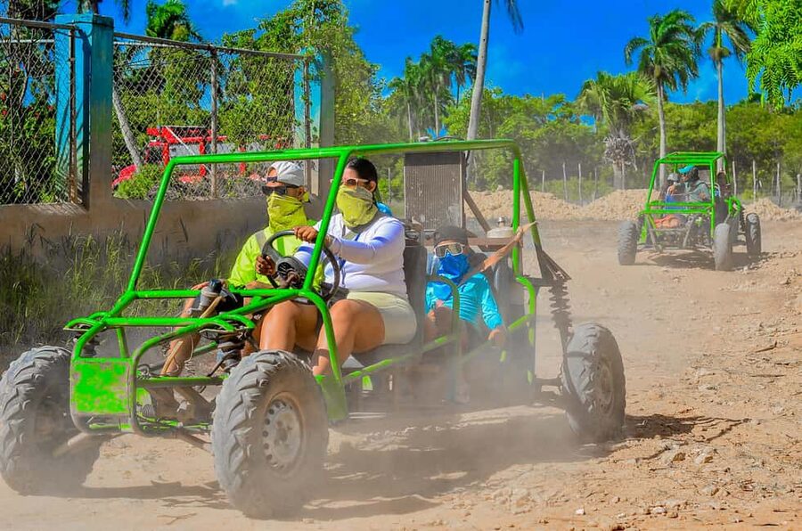 Punta Cana Buggy Tour with Cave, Macao Beach, and Mamajuana - Driving the rural roads in a simple buggy