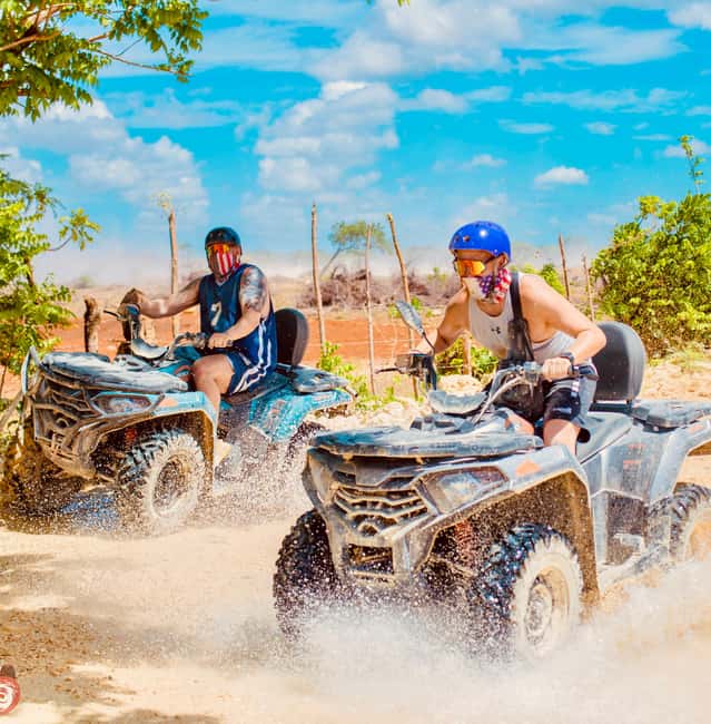 Punta Cana : Done Buggy Excursions AtV /cenote on the Beach - Leaving the resorts for coffee and cocoa country