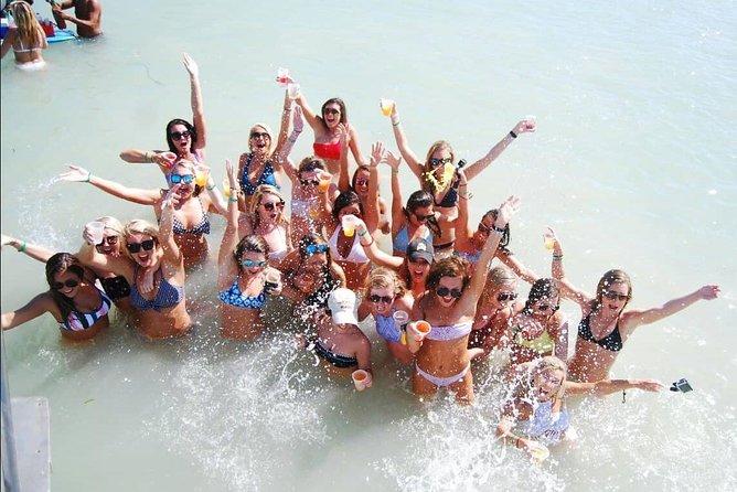 Punta Cana Private Booze Cruise with Open Bar (10+ People) - The gated slide and the shallow natural pool