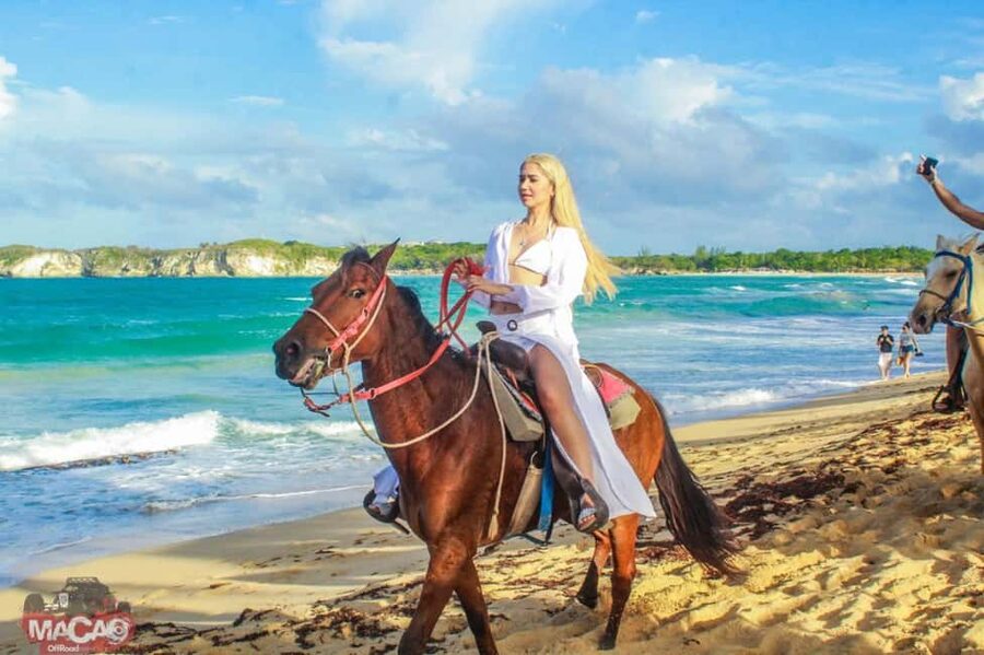 Punta Cana’s Best Sunset Horse Ride - Watching the sunset after you dismount