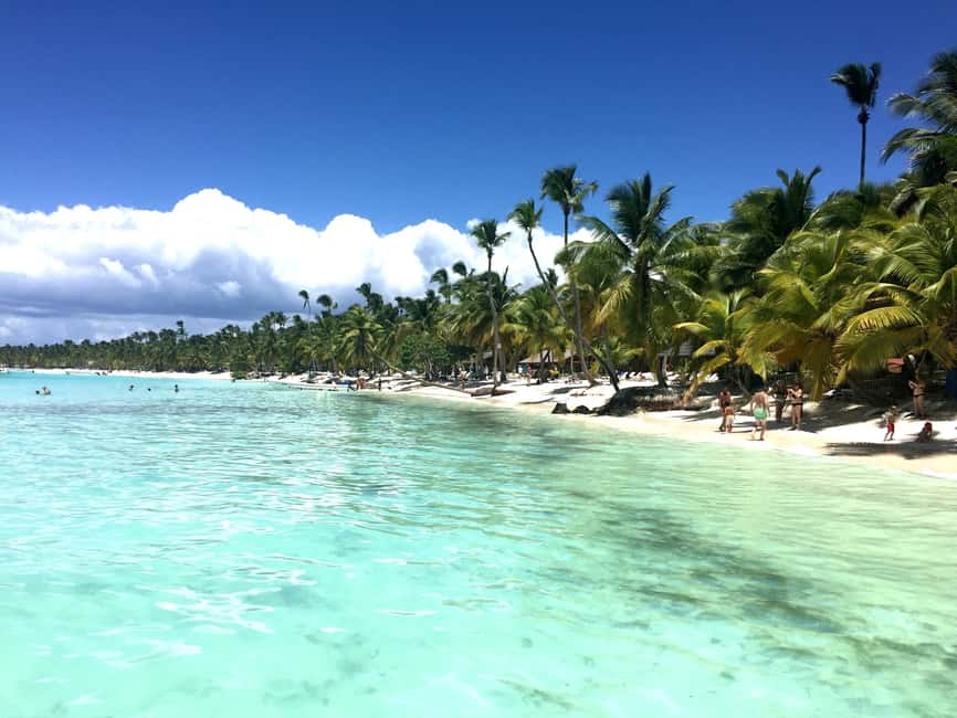 Punta Cana: Saona Island Catamaran Adventure with Lunch - The natural pool is a fine final swim