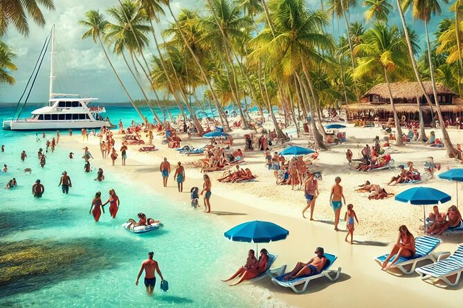 Punta Cana: Saona Island Catamaran Open Bar / Food Hotel Pickup - The Punta Cana pickup can set the tone