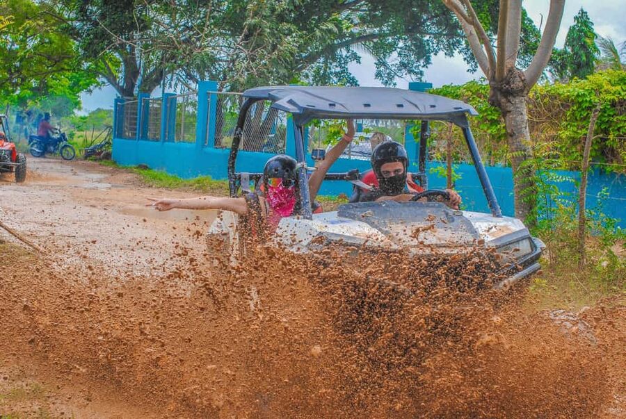 PUNTA CANA WILD BUGGY BREAKS TRACK WITH EXTRAMAS PROTECTION - A muddy route beyond Punta Cana’s hotel strip