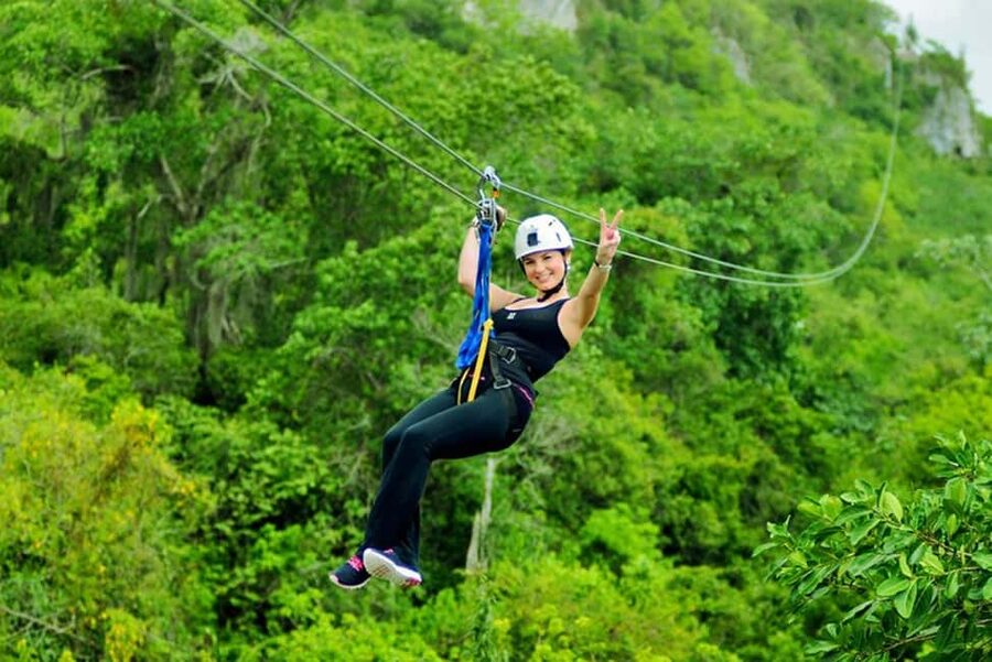 Punta Cana: Zip Line Adventure with Hotel Pickup - Flying above the palms and countryside