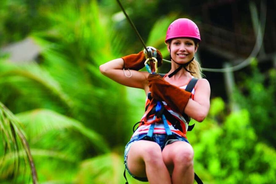 Punta Cana: Zip Line Adventure with Hotel Pickup - The suspension bridge adds a slower moment