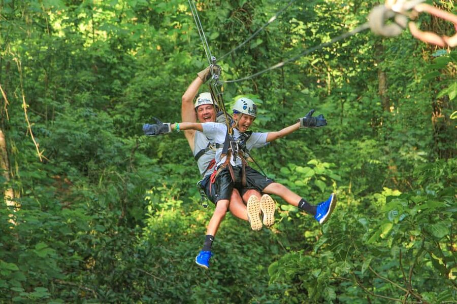 Punta Cana: Zip Line Adventure with Hotel Pickup - Getting ready for the first platform