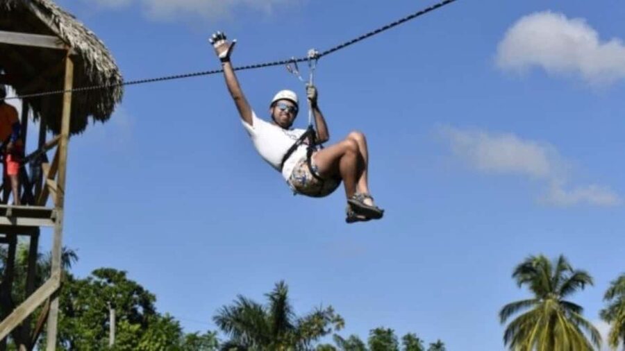 Punta Cana: Zip Line Adventure with Suspension Bridge - Eight lines above the Dominican hills