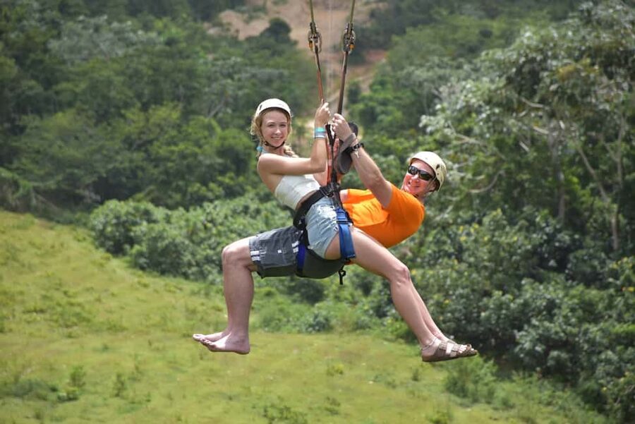Punta Cana: Zipline, Chairlift, Buggy & Horse Ride Adventure - Muddy quad buggies on a private course