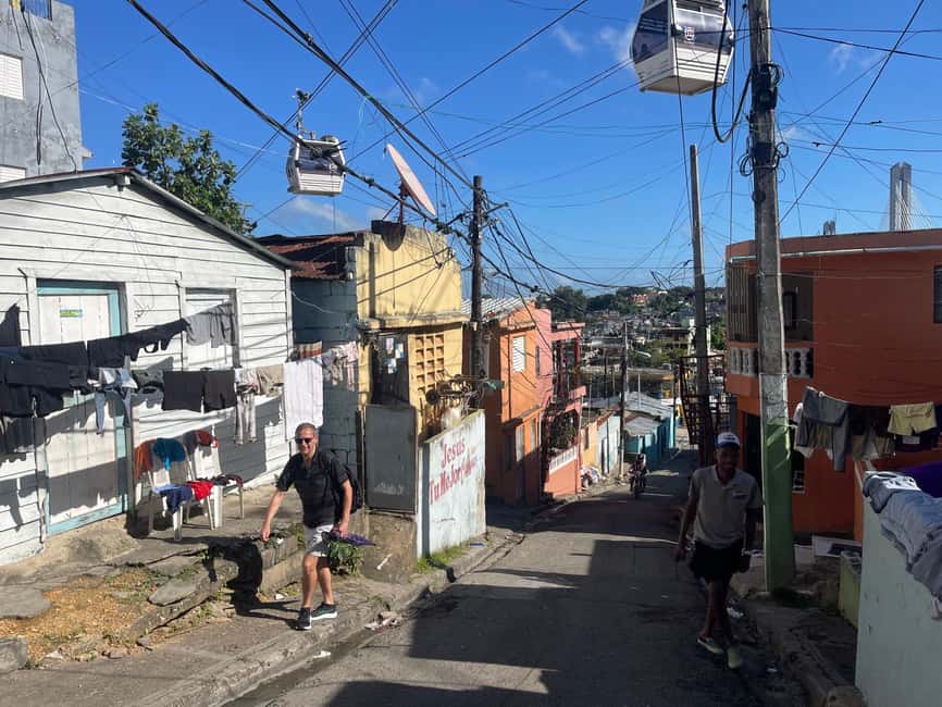 Santo Domingo: City Life Food & Transportation Tour - Riding the cable car over Santo Domingo