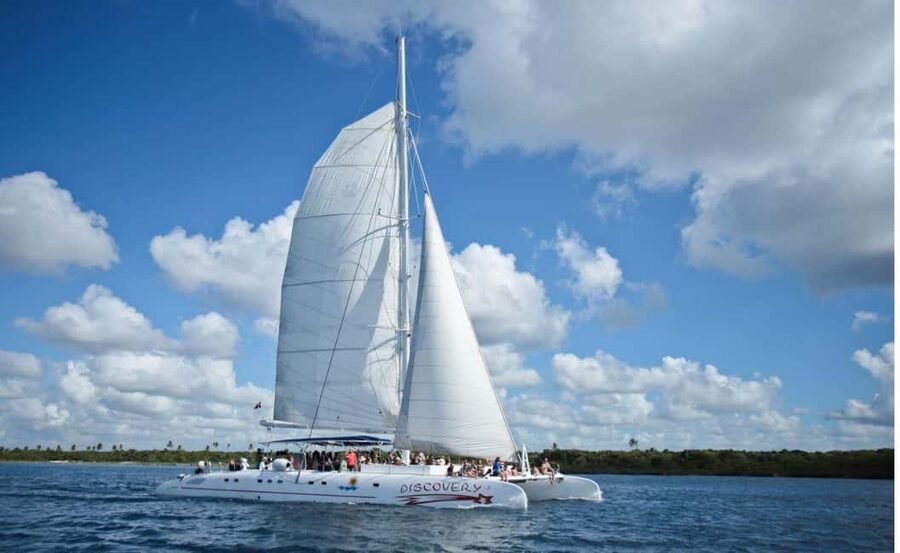 Saona Island all day with lunch and open bar departing from Punta Cana - The speedboat return and final drive