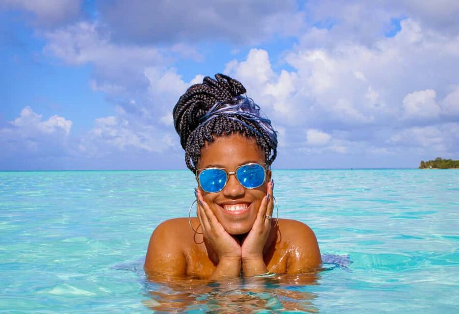 Saona Island Day Trip + Lunch + Open Bar from Punta Cana - The catamaran ride back