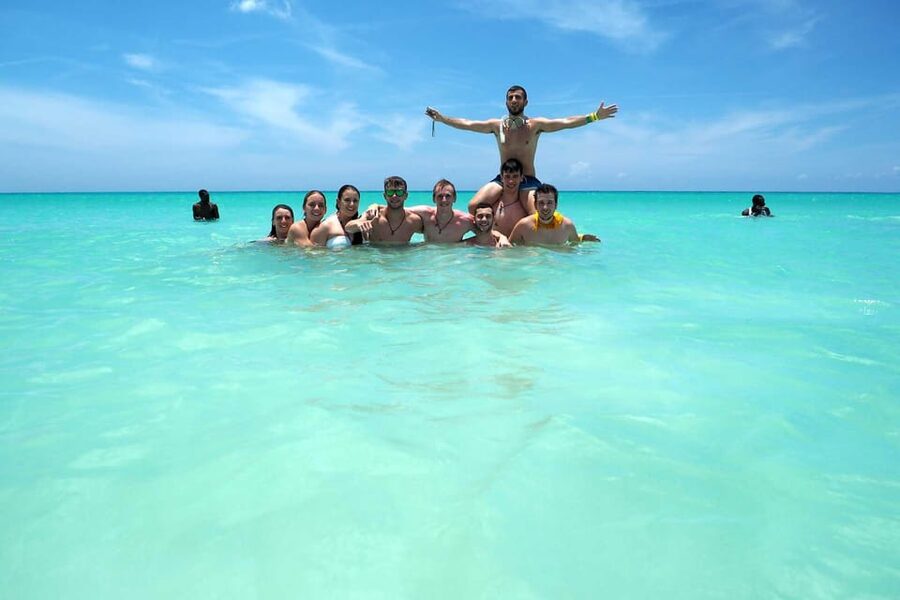 Saona island small group boat with water slide with lunch - Practical preparation for the water and sun