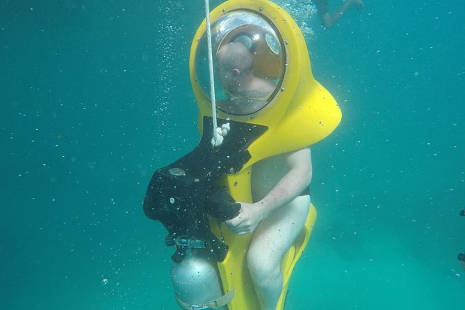 Scuba Doo - Diving Scooters in Punta Cana - The glass-bottom boat ride to the platform