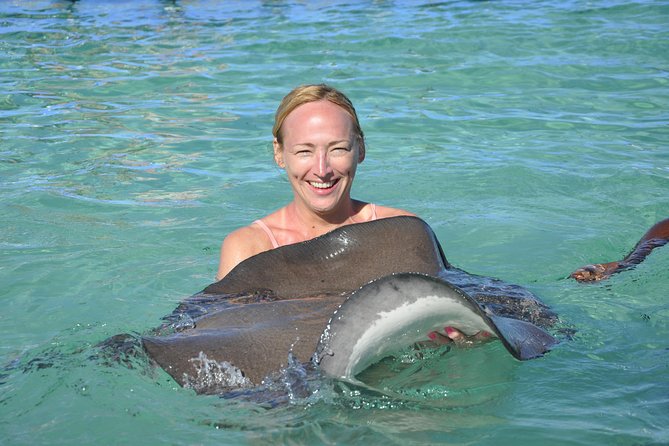 Sharks & Stingrays Encounter and Small Boat Ride from Punta Cana - The banana boat ride and beach swim