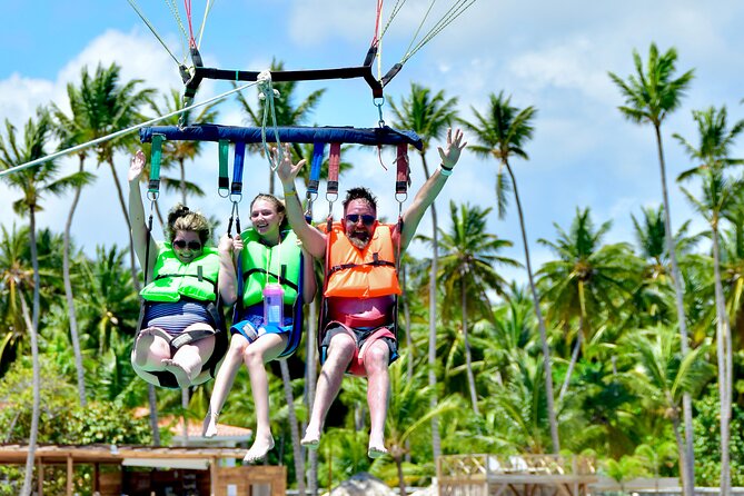 Sharks & Stingrays Snorkeling in Punta Cana with Parasailing - Parasailing adds the big thrill