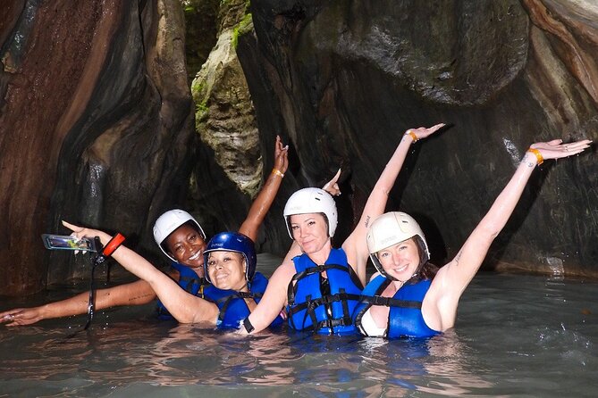 Short Excursion Ziplining & Waterfall, Taino Bay and Ambar cove. - Entering the waterfall pools