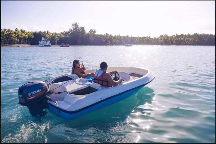 Speedboat Adventure and Snorkeling from Punta Cana - The natural pool on the sandy bank