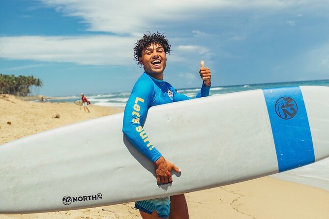 Surfing lesson at beautiful beach Playa Encuentro - Key Points for Your Playa Encuentro Lesson