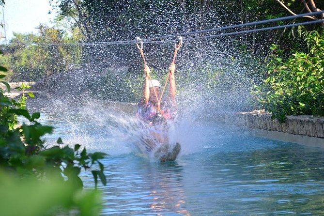 Zipline Mega Splash at Bavaro Adventure Park - Six zip lines and one very wet finish